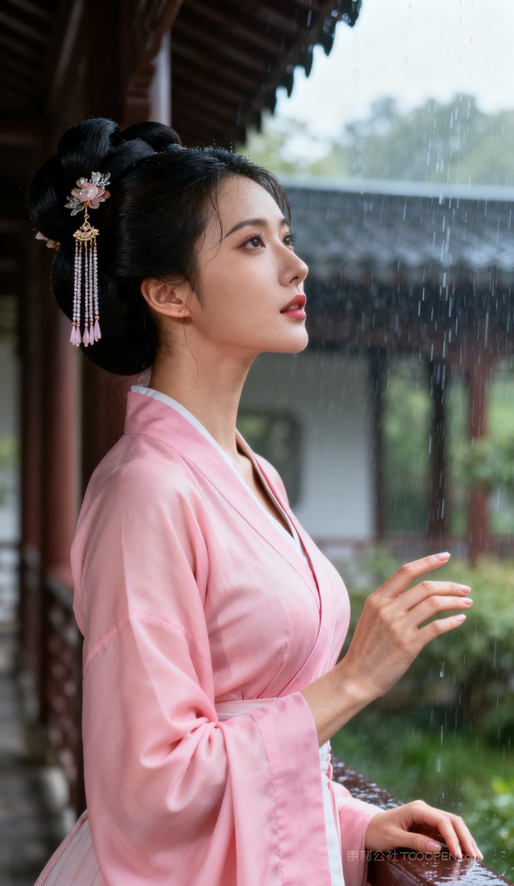 妩媚古风大胸汉服美艳性感美女