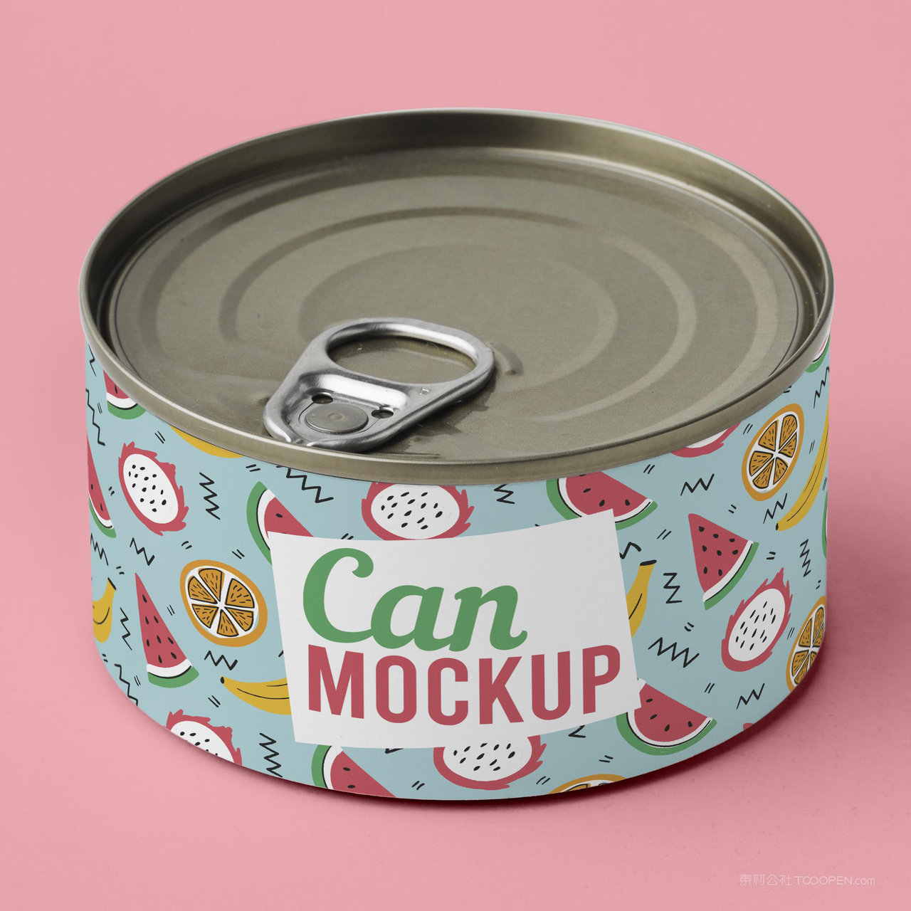 罐头贴图样机