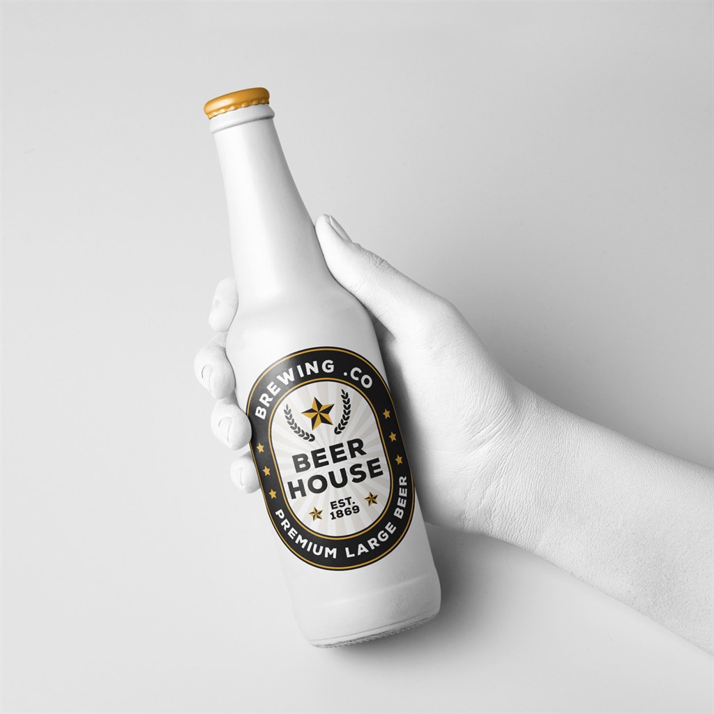 手拿啤酒瓶样机