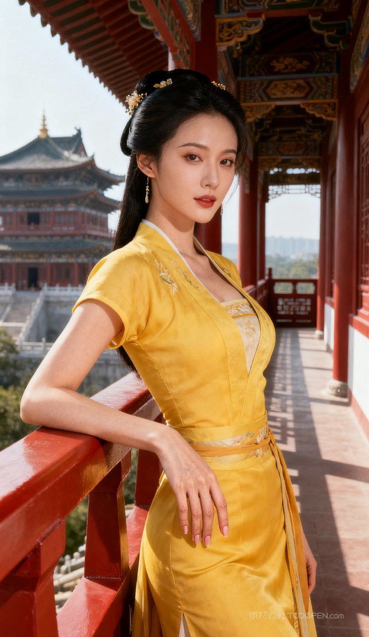 妩媚少女大胸性感美艳汉服古风美女