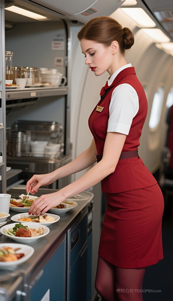 制服性感美女短裙空姐欧美美艳长腿丝袜