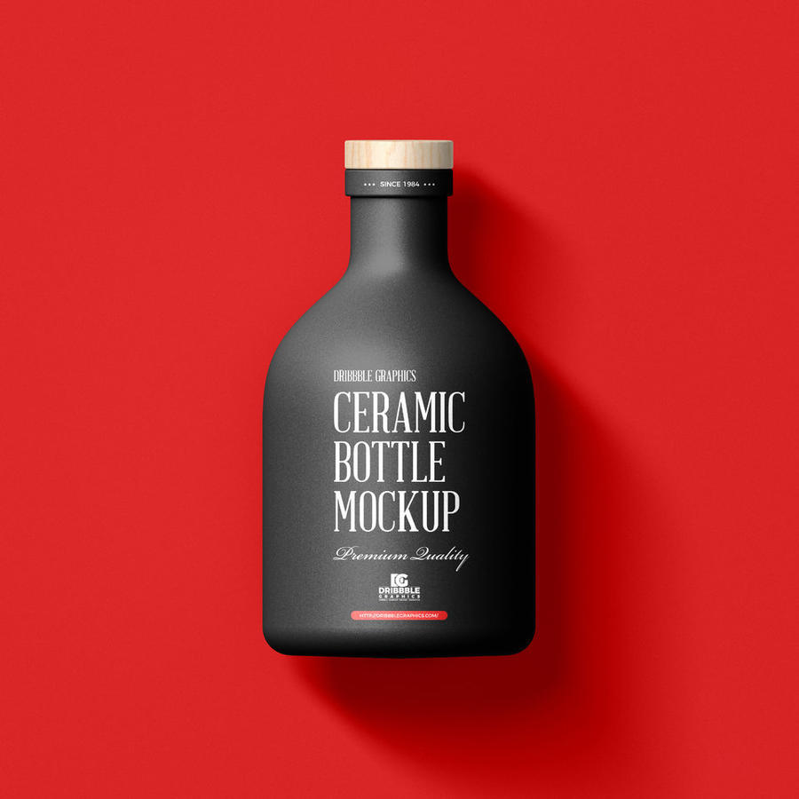 木盖陶瓷瓶样机