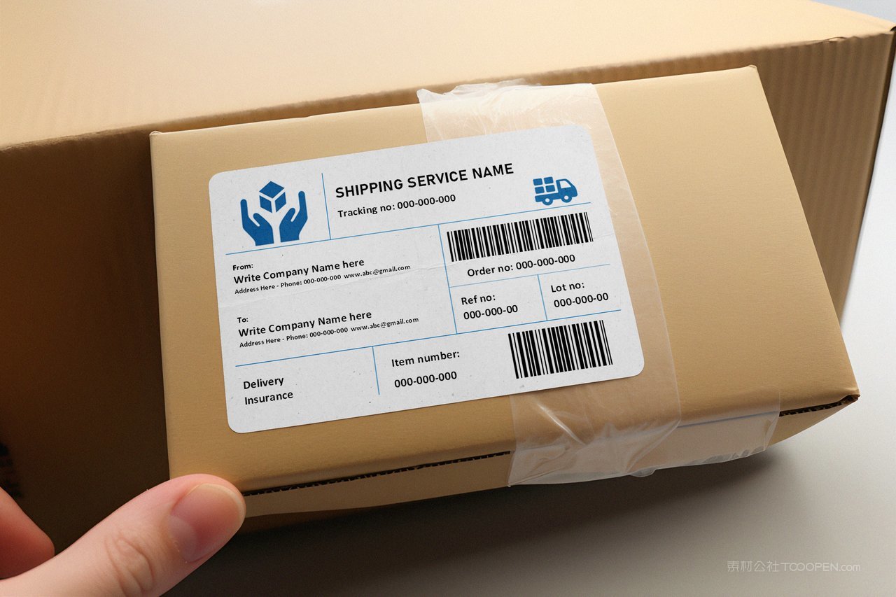 纸板箱标签样机