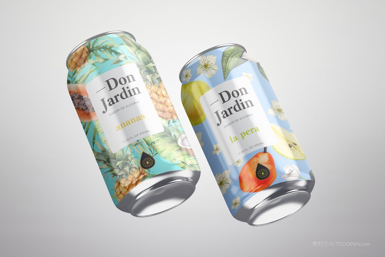 酒瓶饮料易拉罐样机素材