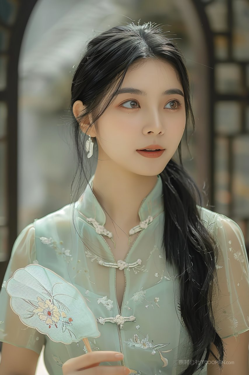 女性优雅青春活力彩妆少女美女优美年轻