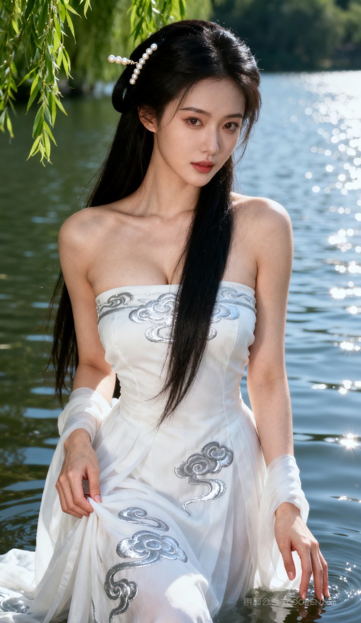 性感美艳少女大胸美女古风汉服妩媚