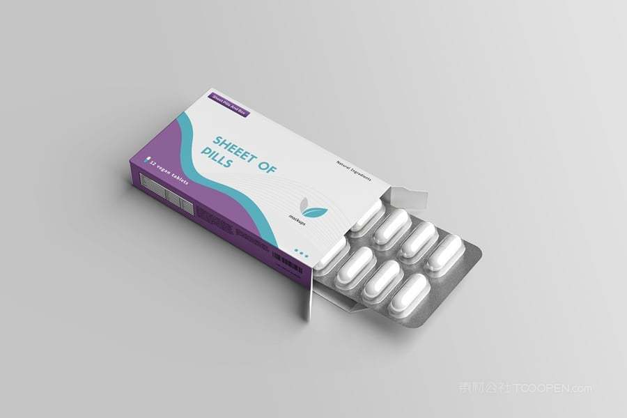 药丸和包装盒样机