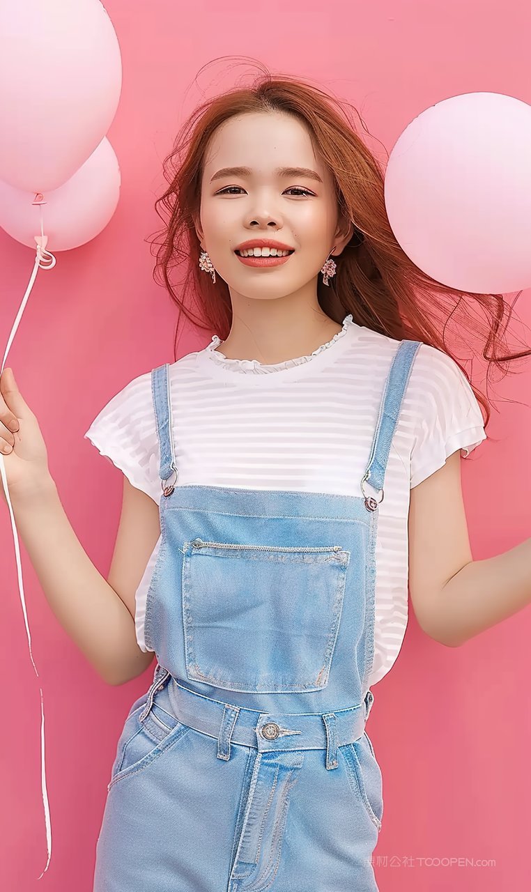 青年女性美女美白时尚护肤清纯彩妆个性