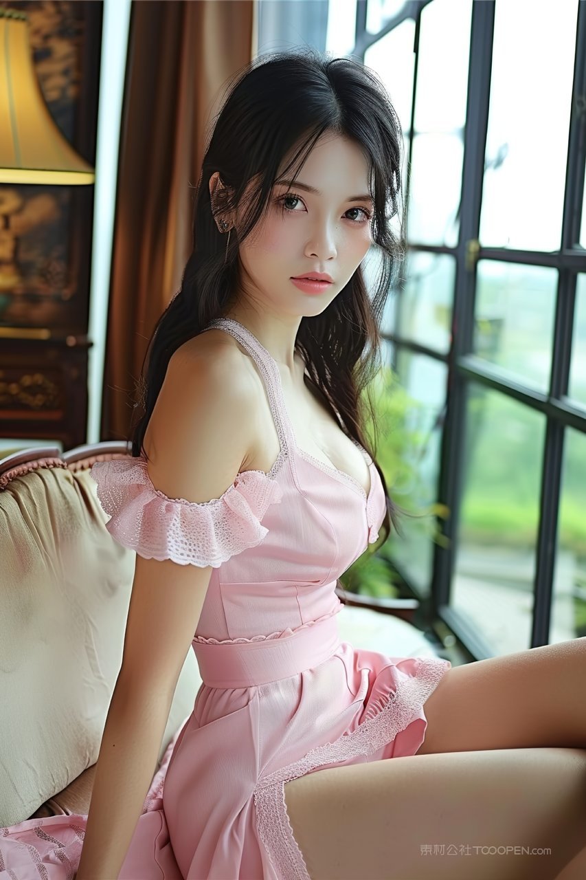 美女女性青春优美时尚清纯魅力彩妆年轻