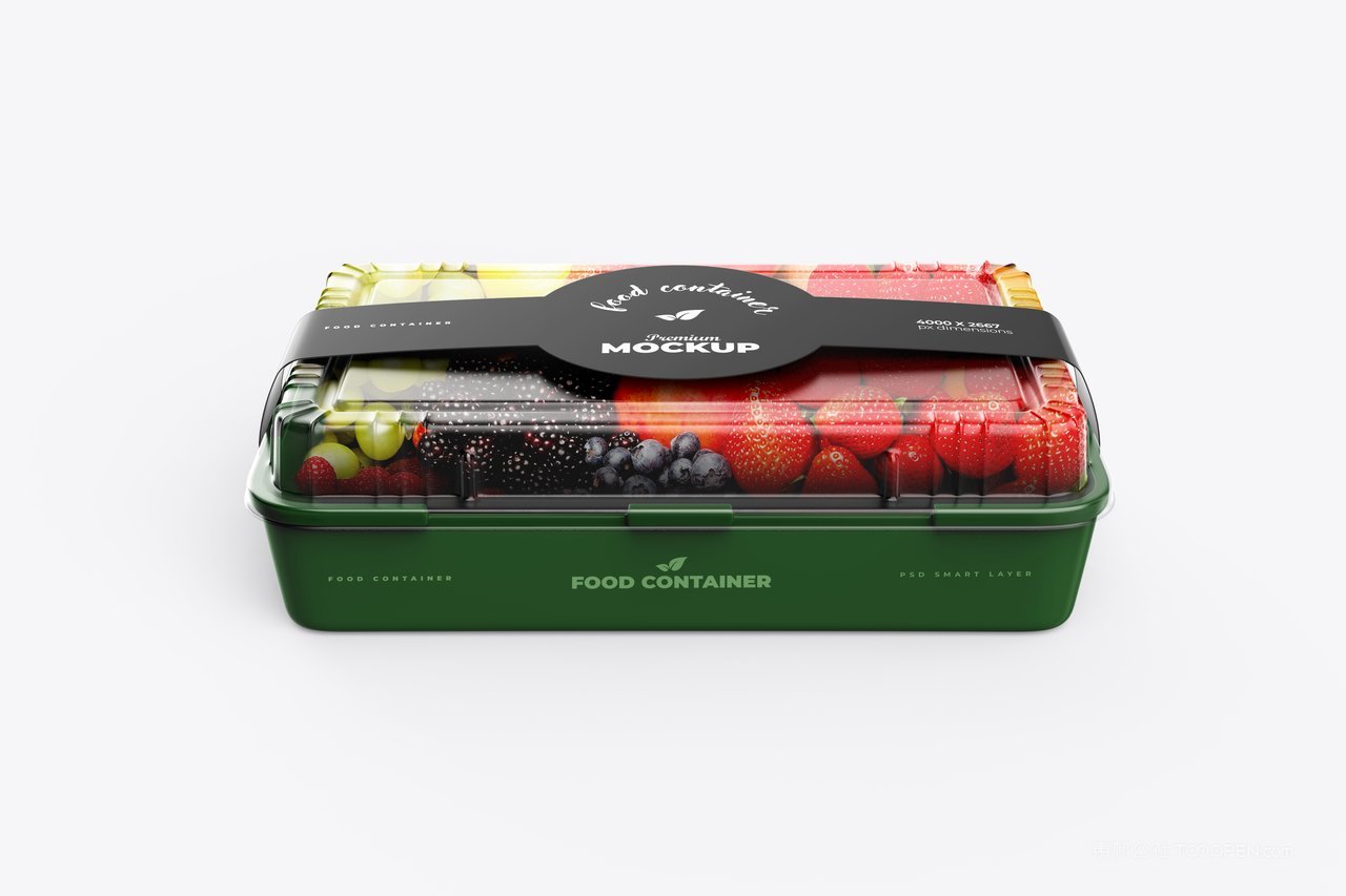 透明食品容器盒样机