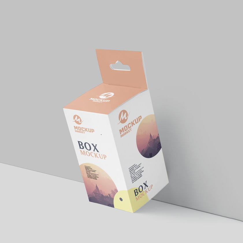 货架带挂短矩形盒子psd样机 (4)