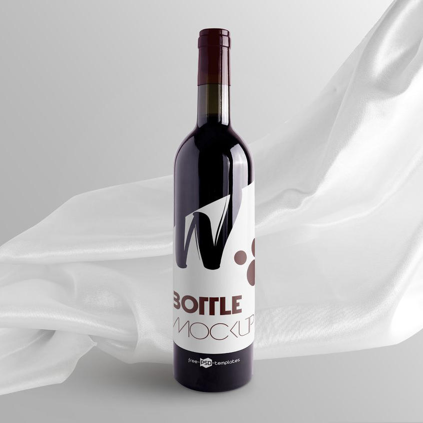 简洁香槟酒高档红酒样机 (1)