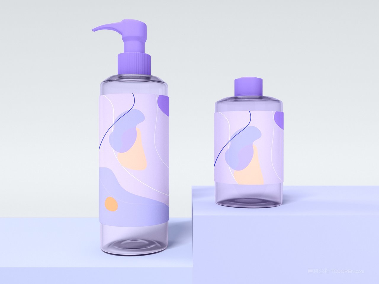 沐浴露瓶包装样机
