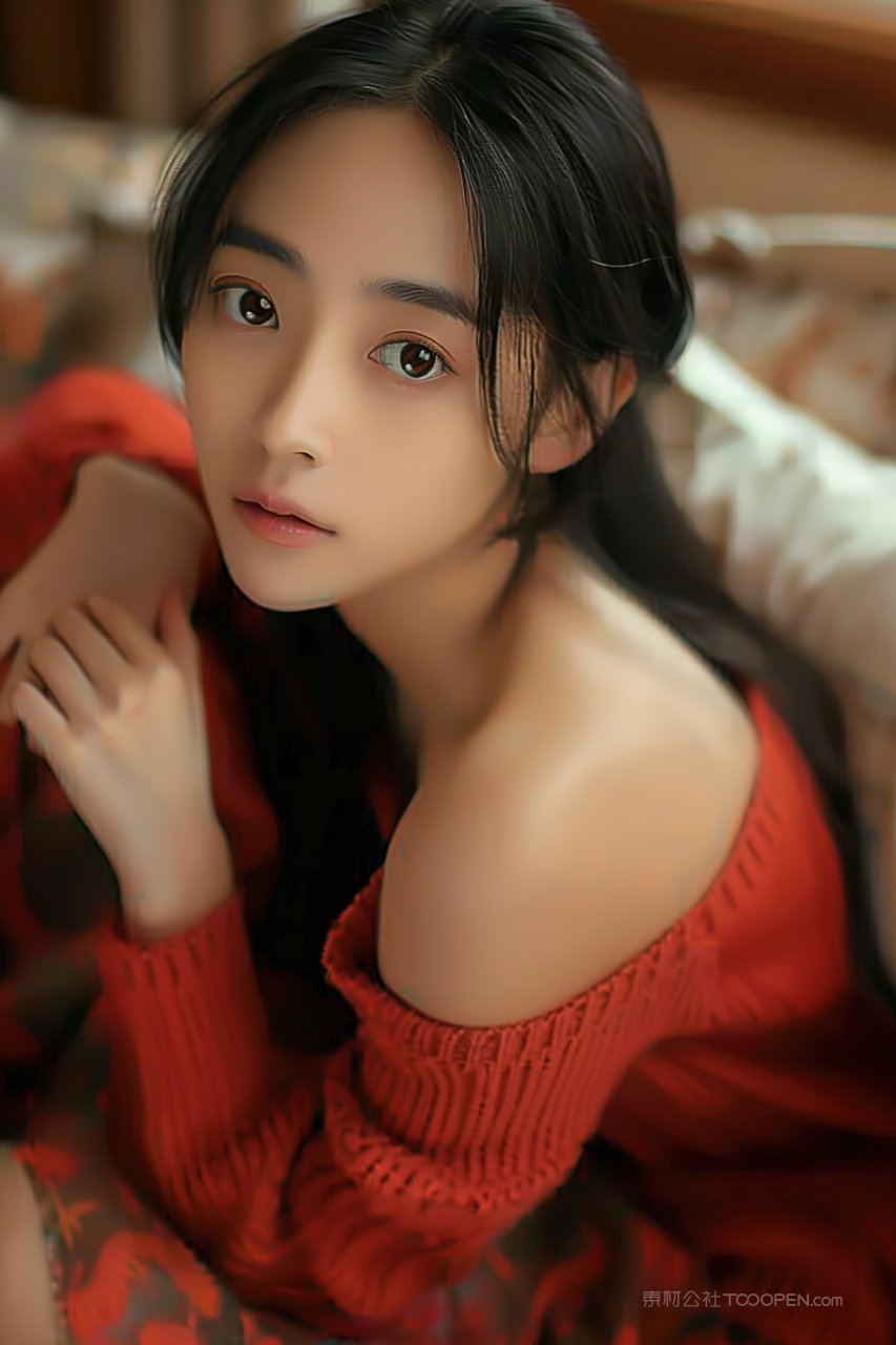 年轻时尚优美青春女性彩妆魅力清纯美女