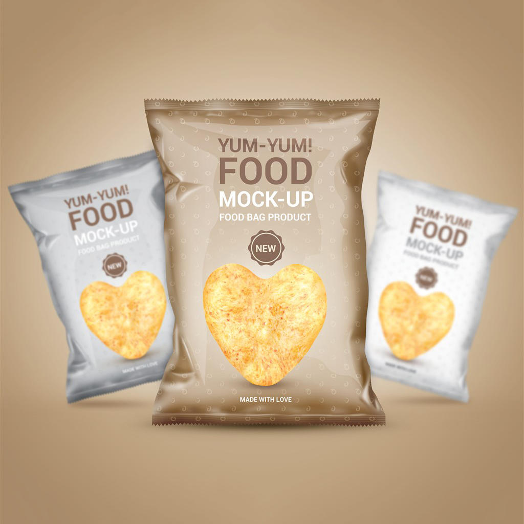 薯片零食包装袋样机