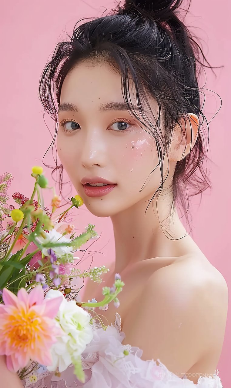 美容女性彩妆美发盛装气质美女魅力活力青春