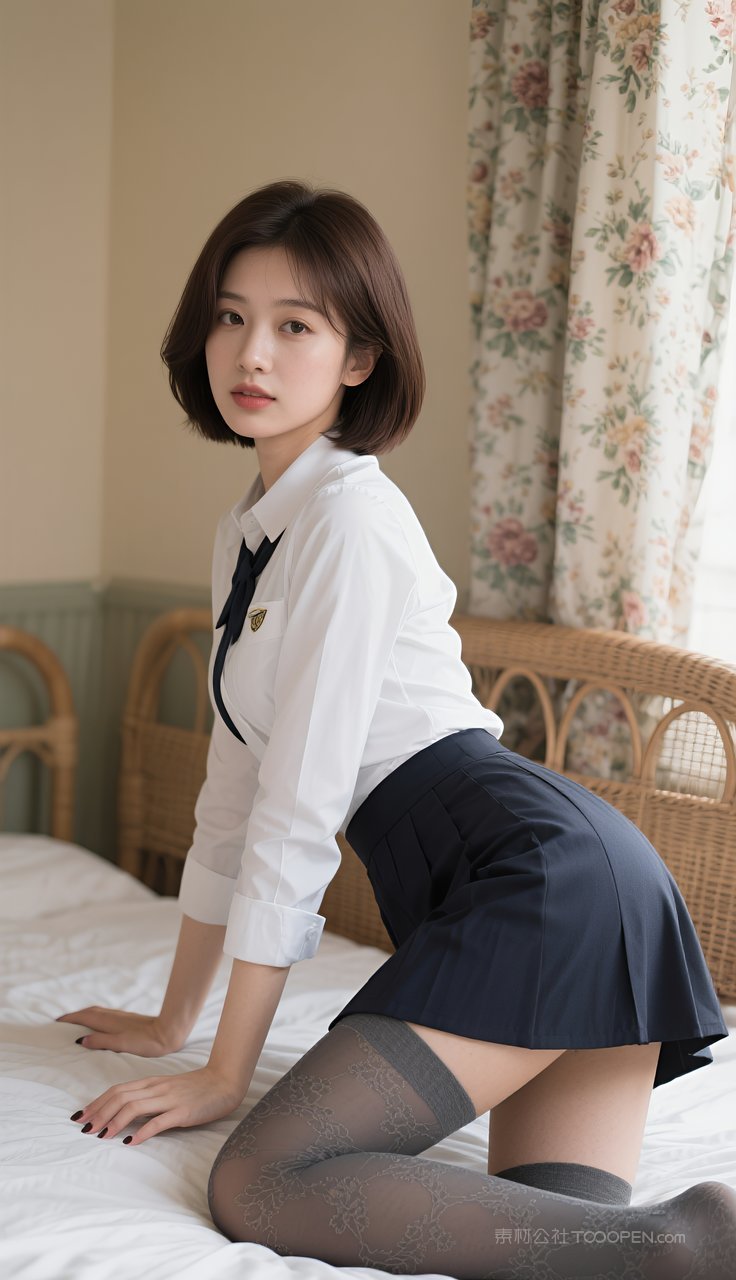 美艳美女制服模特丝袜短裙美腿性感