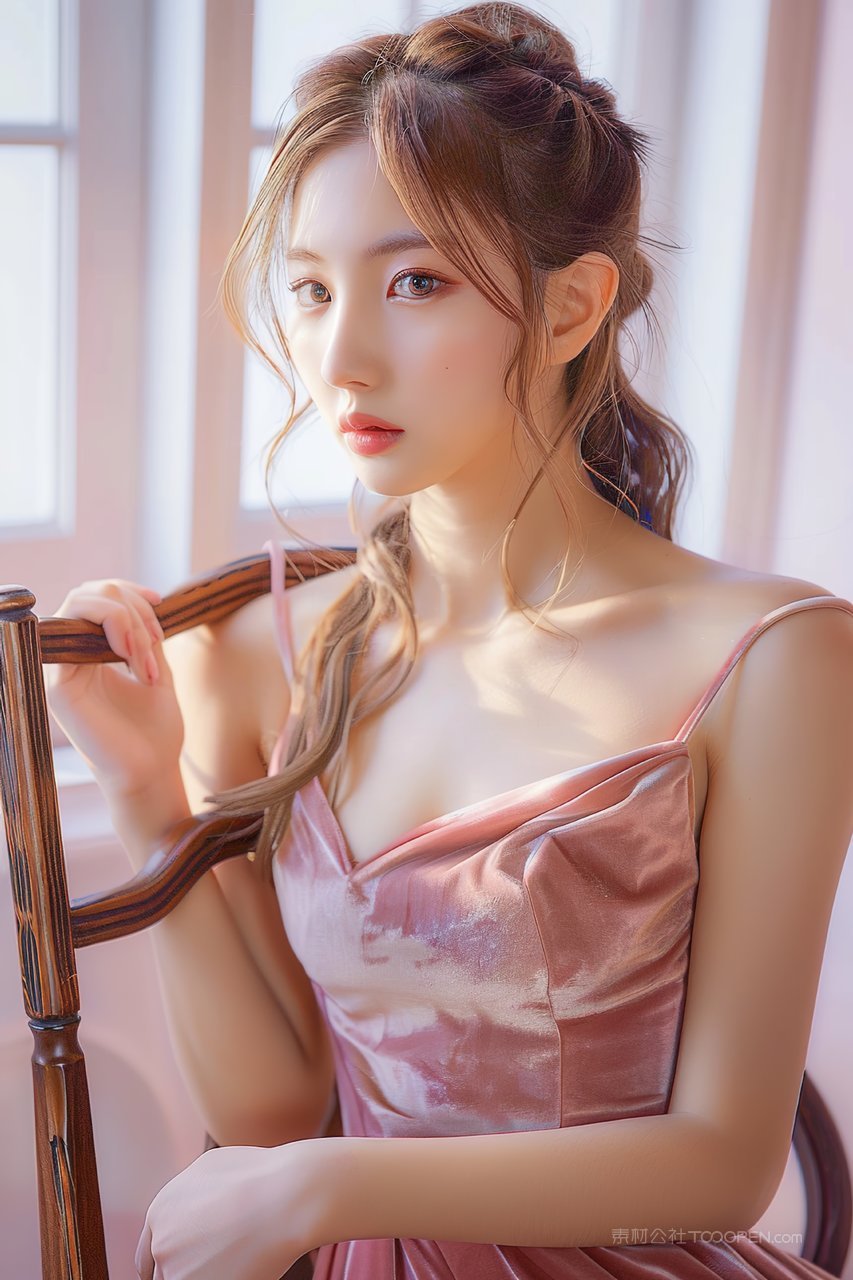 活力年轻少女青春彩妆美女美容优美女性优雅