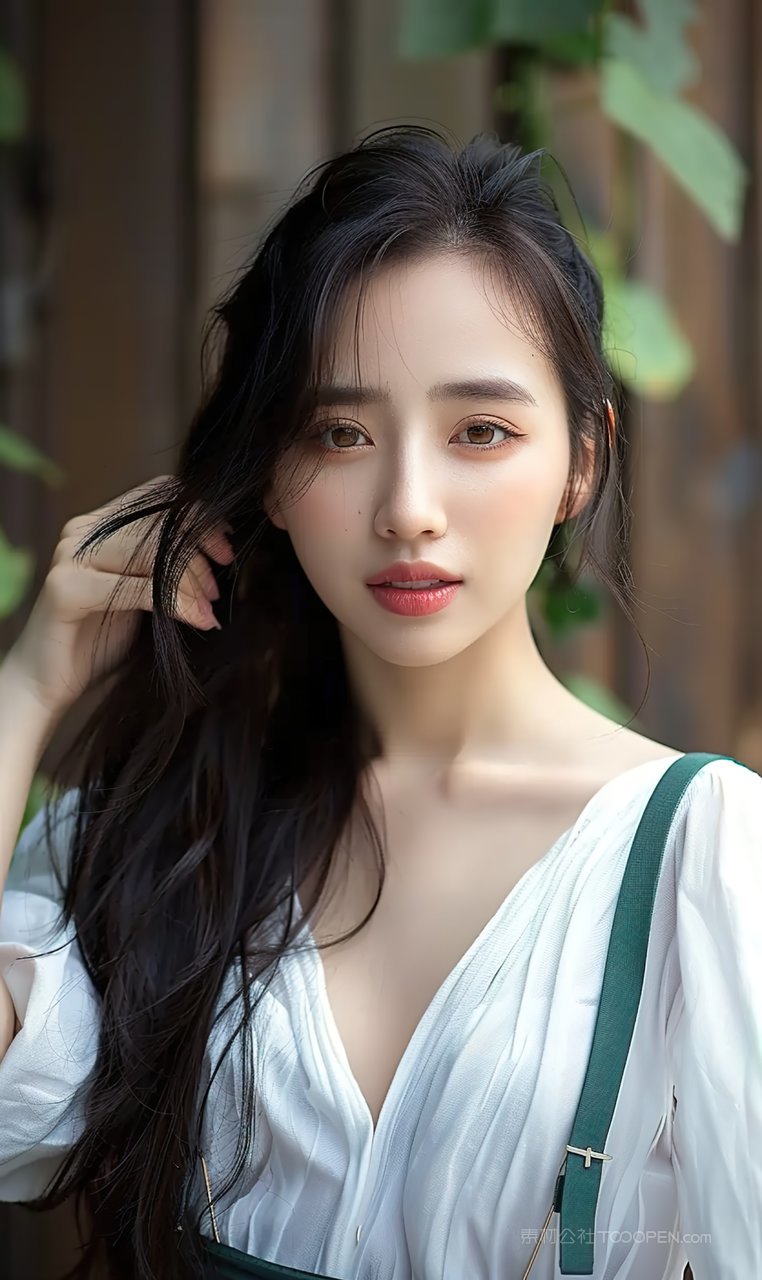 时尚女性青年护肤清纯彩妆美白个性美女