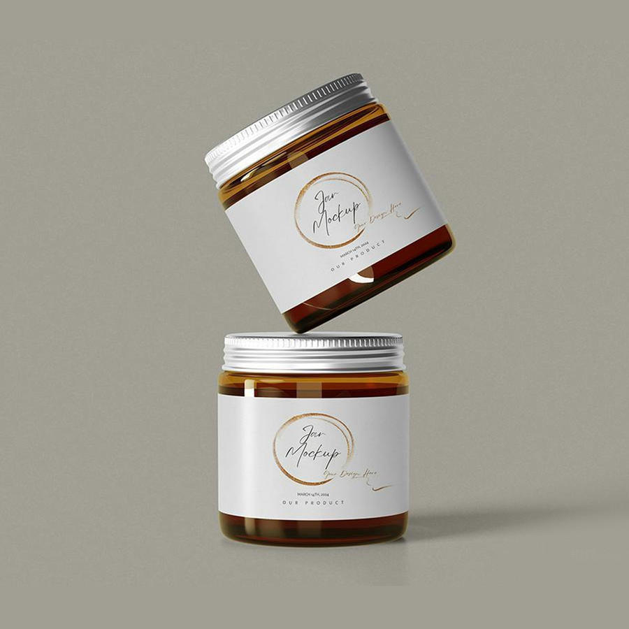 食品酱玻璃罐样机