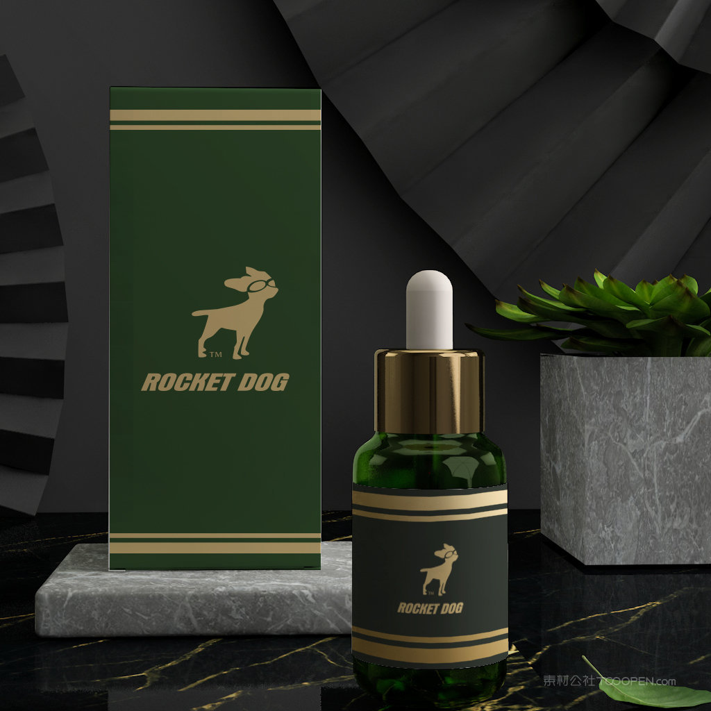 瓶子化妆品护肤品包装贴图样机