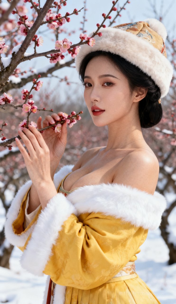 古风美女妩媚美艳性感汉服大胸