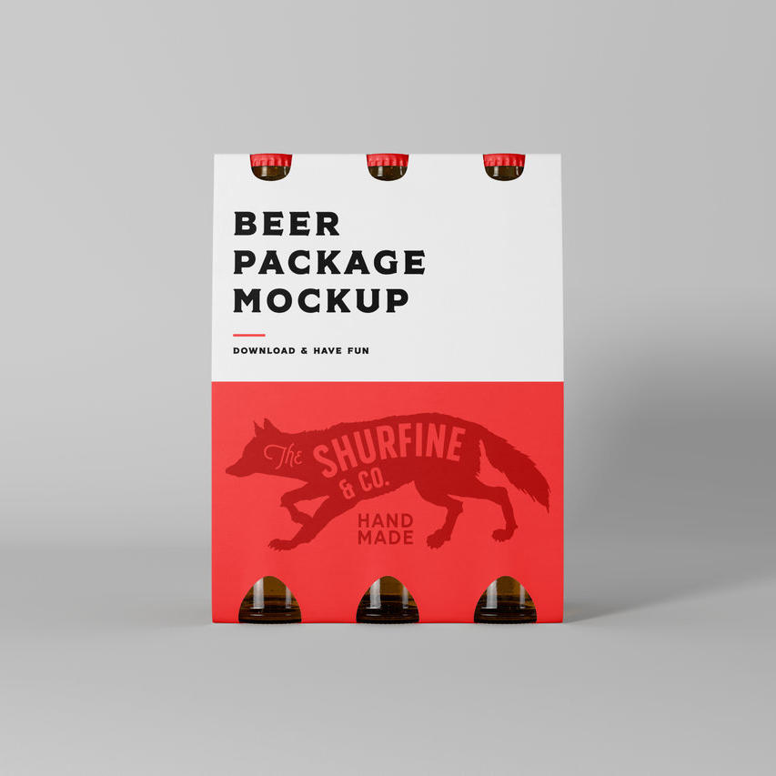 啤酒包装模型样机素材