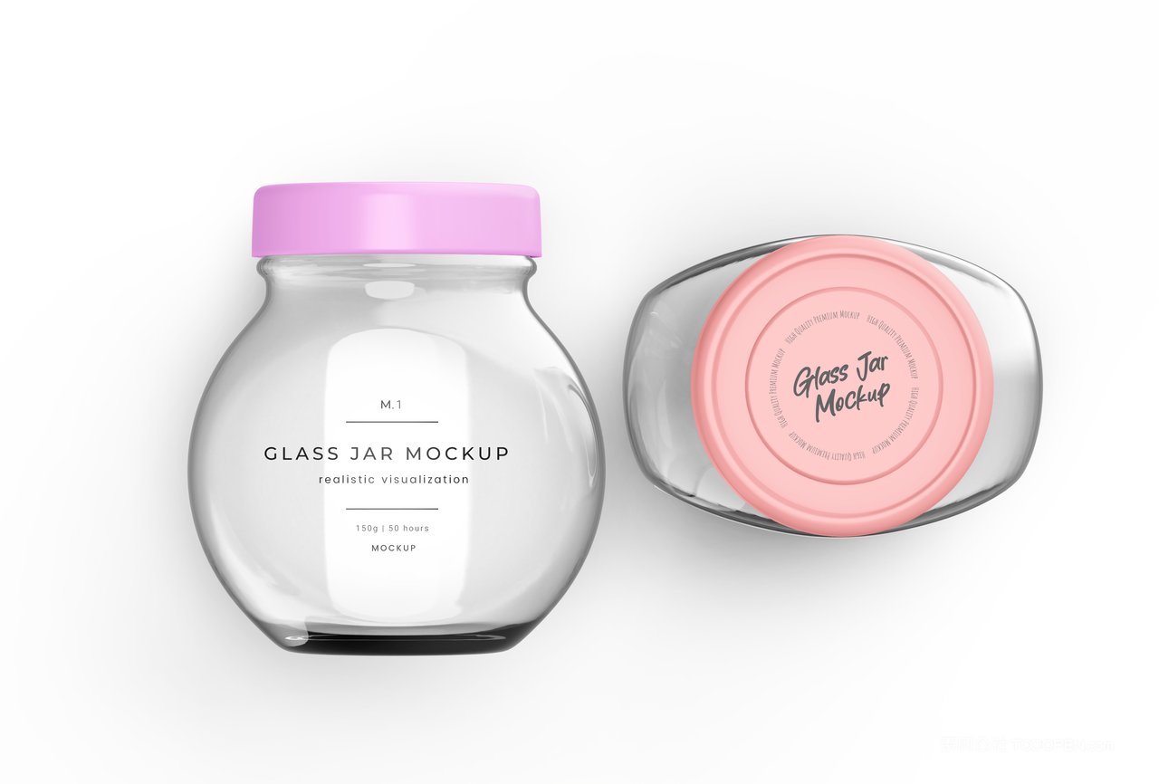 透明玻璃罐样机