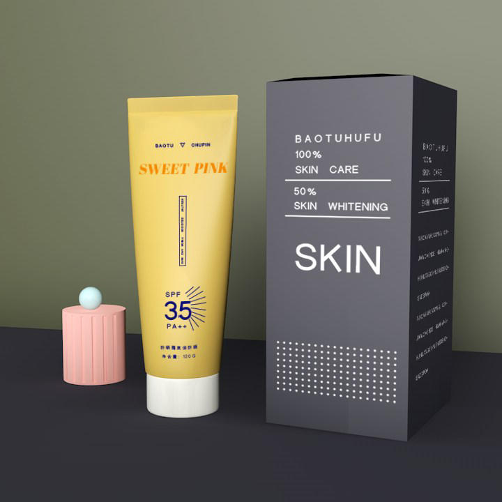 简约大气护肤包装样机