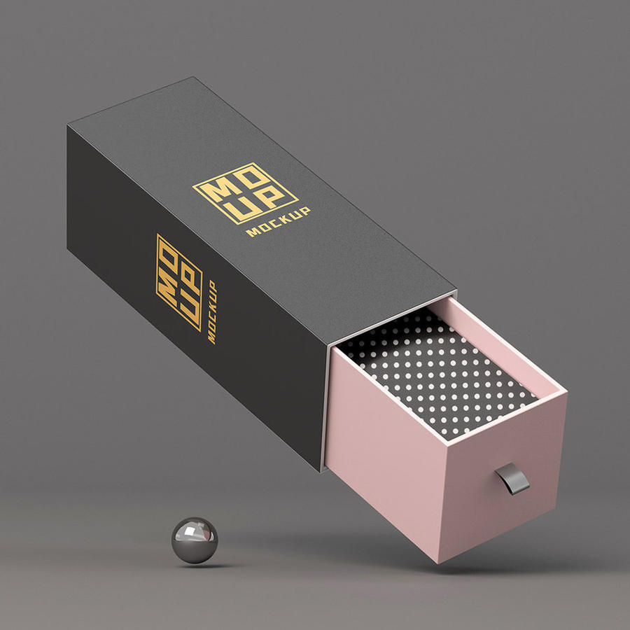 高档抽拉包装盒样机