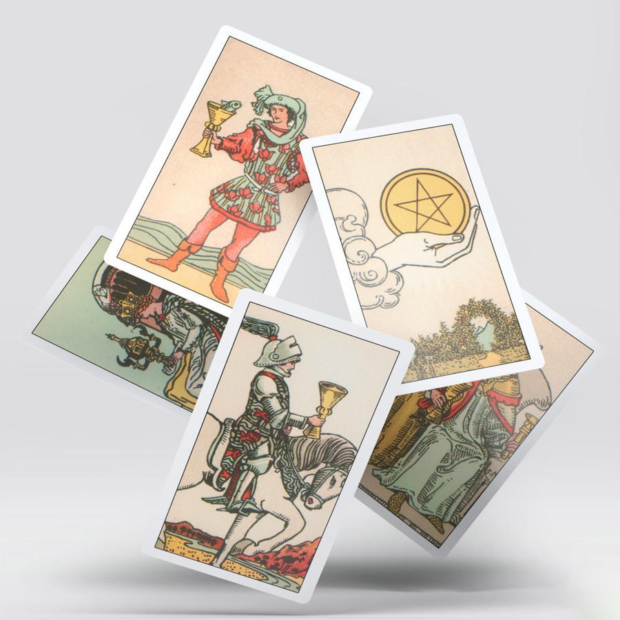 01 tarot card mock-up塔罗扑克牌样机 (6)