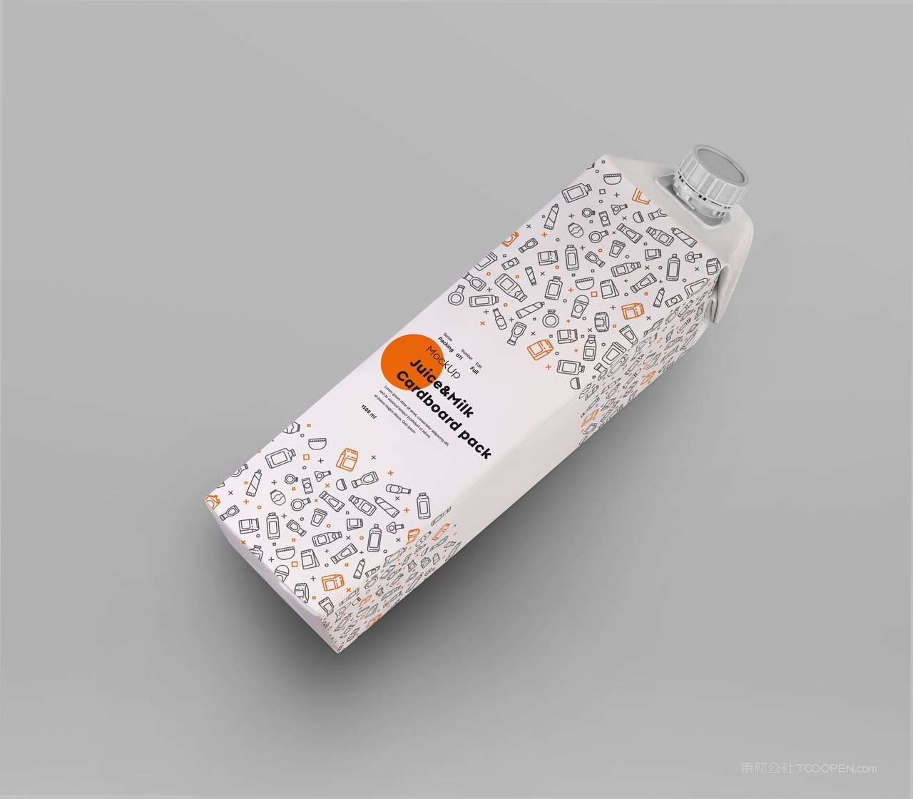 牛奶果汁盒样机