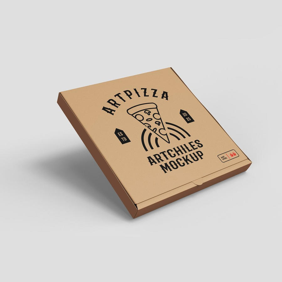 披萨盒包装样机
