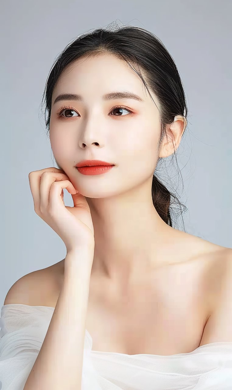 美白女性美容清纯美女魅力少女彩妆高清迷人