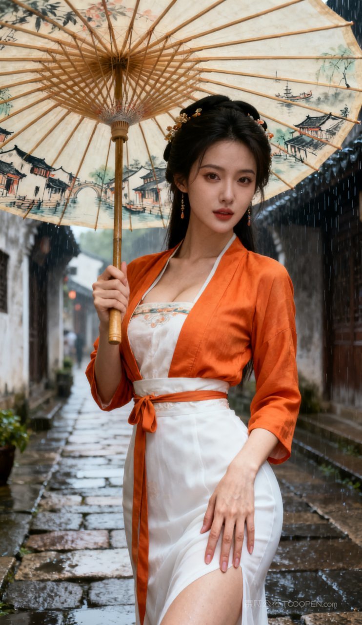 大胸古风性感汉服少女美女妩媚美艳国风