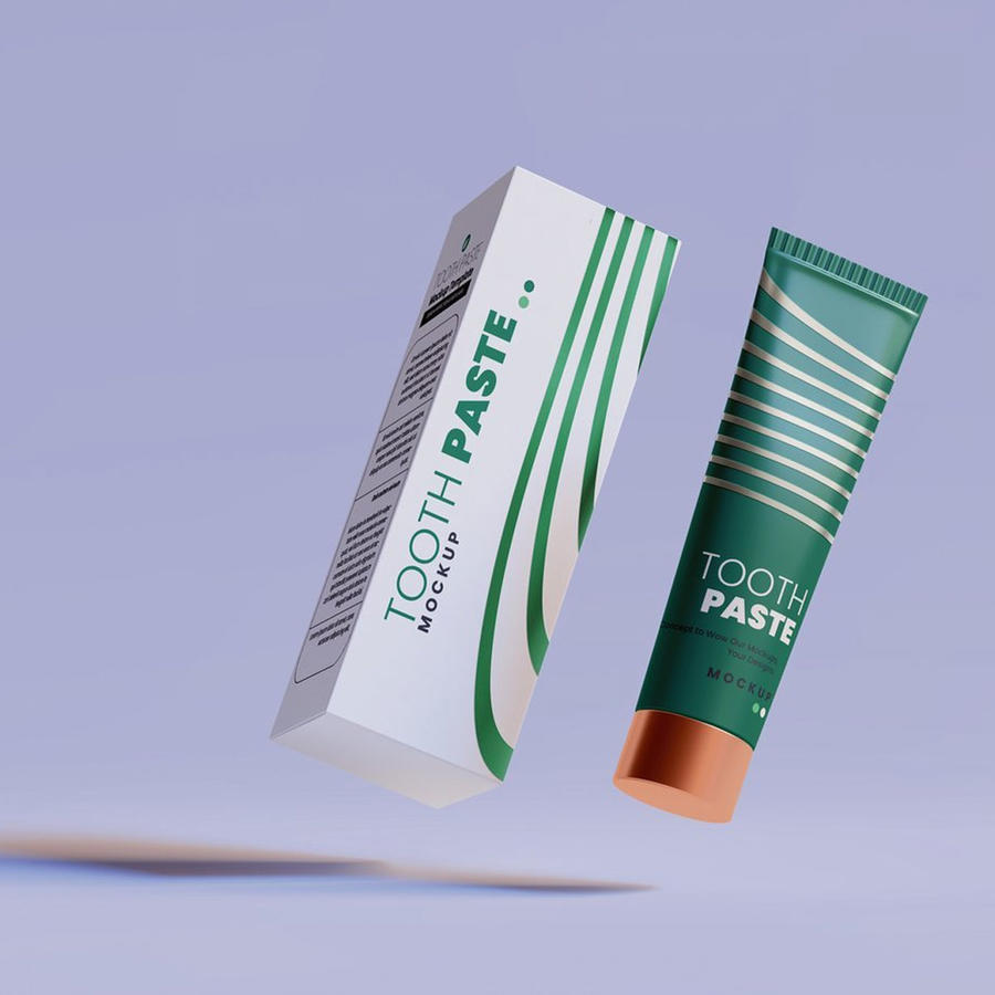 牙膏包装样机
