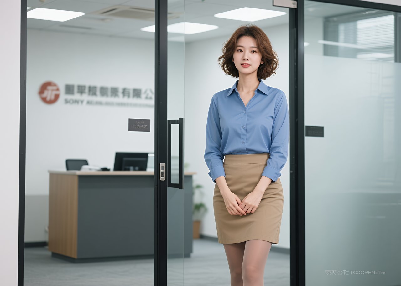 美腿性感女性职业模特丝袜短裙美女写真