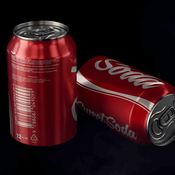 可乐易拉罐样机