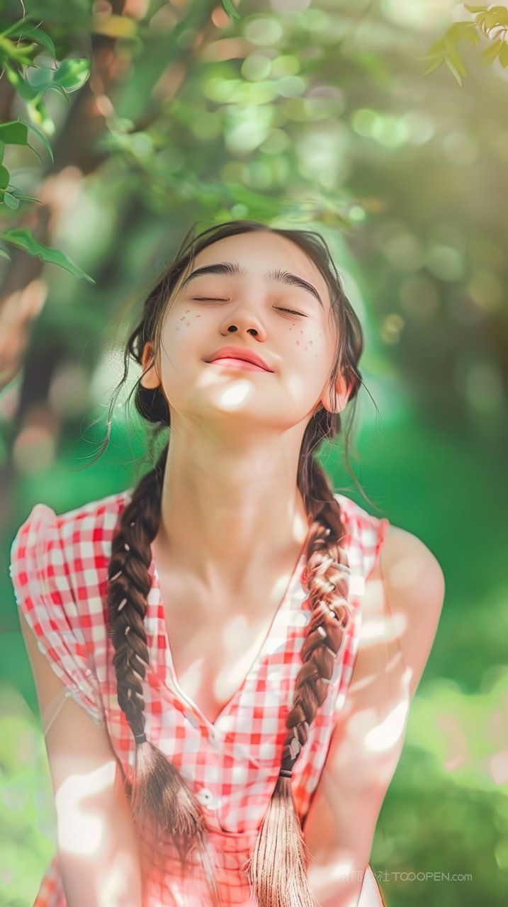年轻年轻美女写真模特甜美清纯少女
