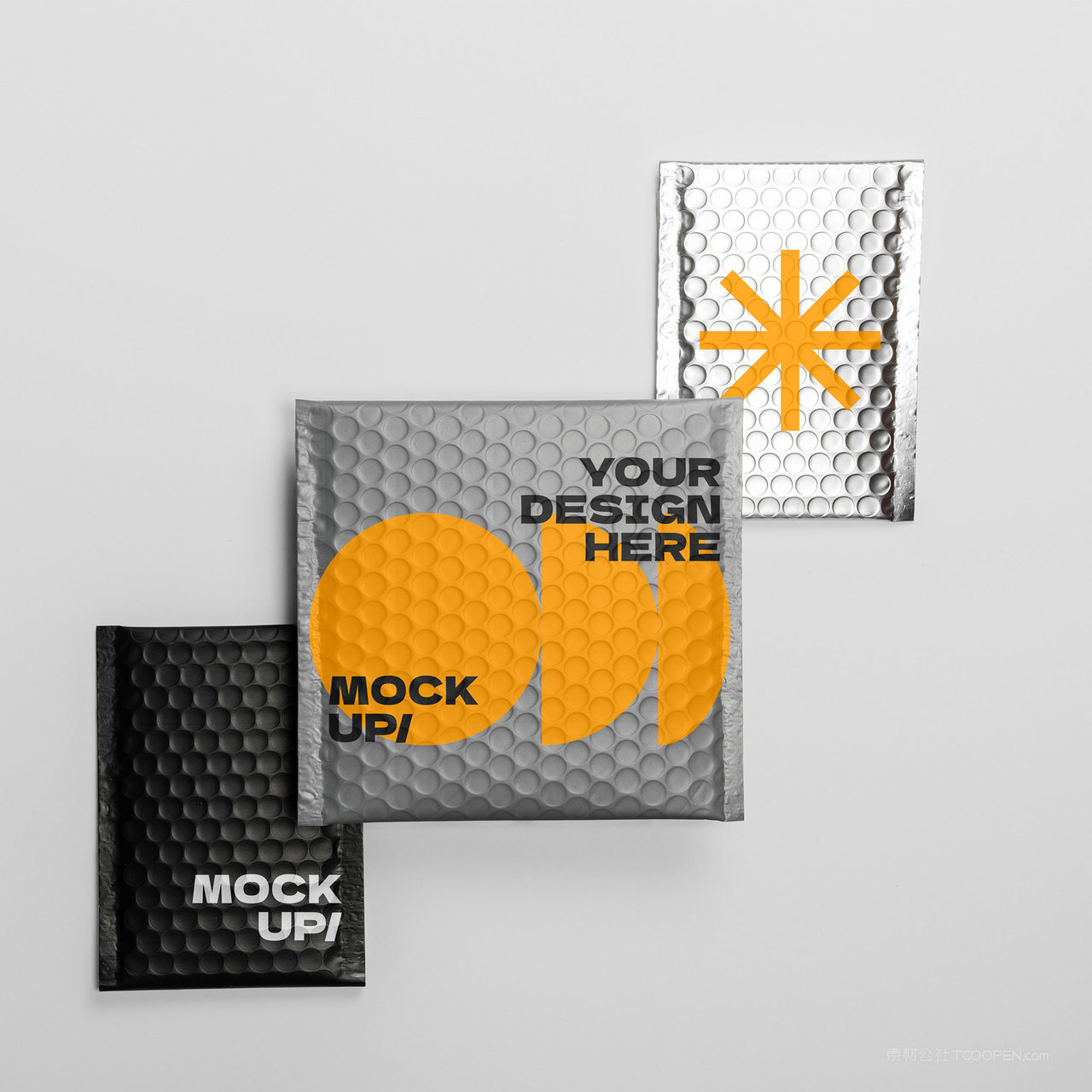 气泡包装袋防震包装贴图样机