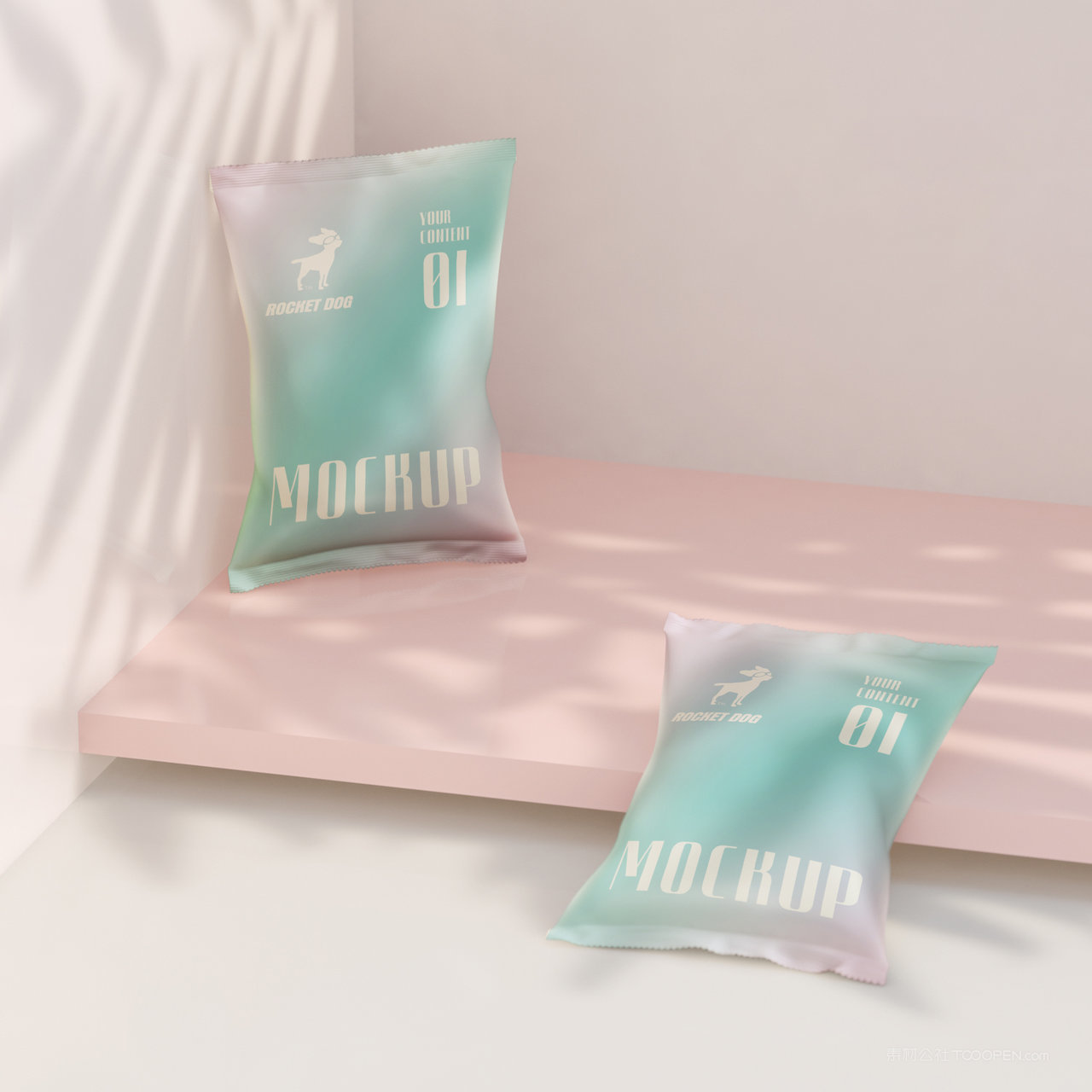 密封包装塑料包装贴图样机