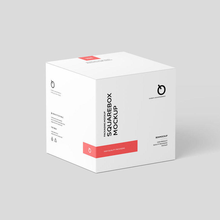正方形纸盒包装样机