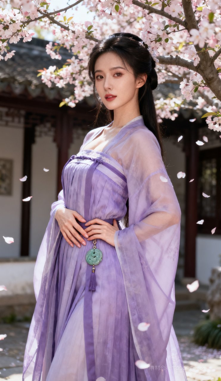 国风少女古风妩媚汉服美女性感大胸美艳