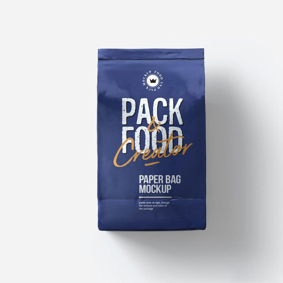 食品小吃塑料包装样机模板