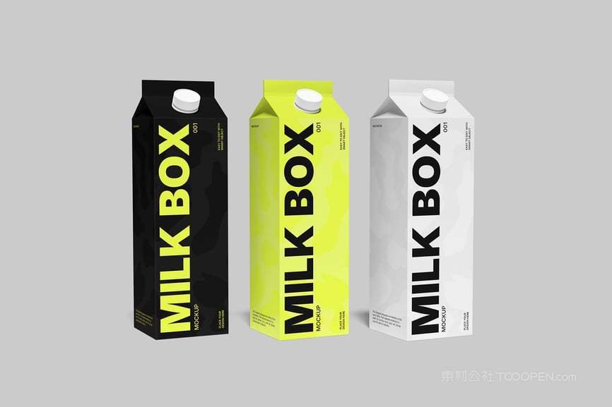 牛奶盒包装样机