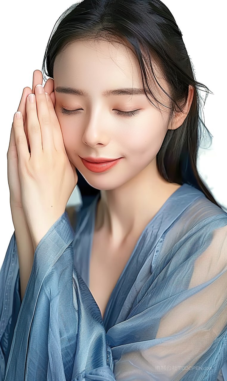 个性护肤清纯美白时尚美女青年彩妆女性