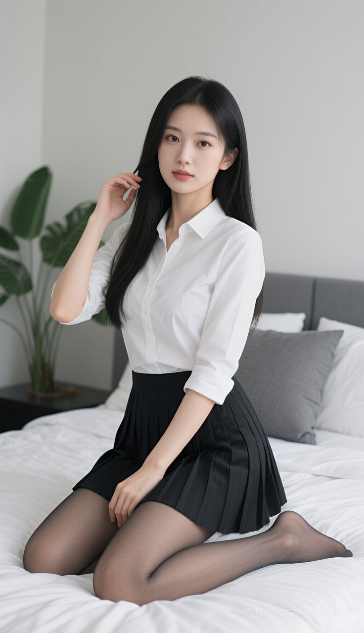 性感美腿丝袜短裙美女模特制服