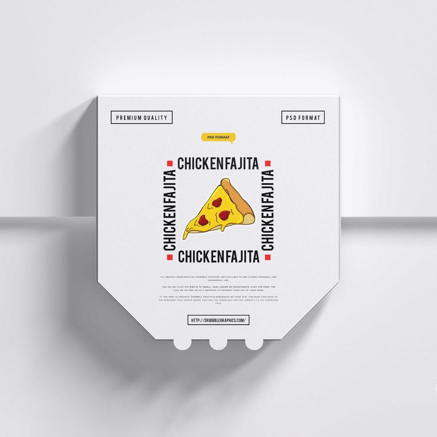 披萨盒包装样机