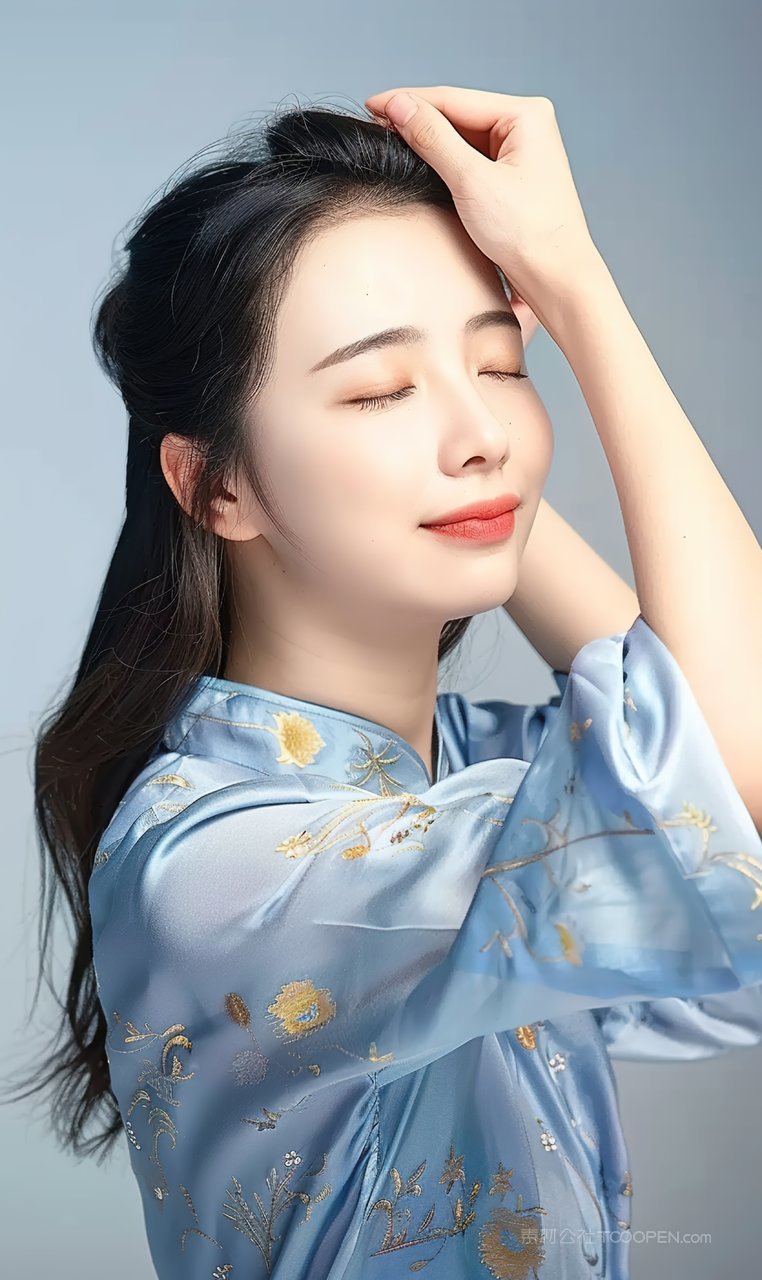 气质迷人高雅魅力女性少女美白