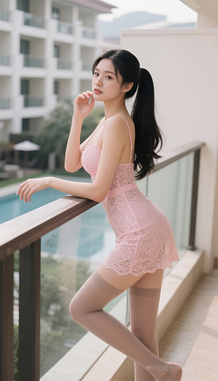 少女模特迷人性感美女长腿短裙丝袜蕾丝
